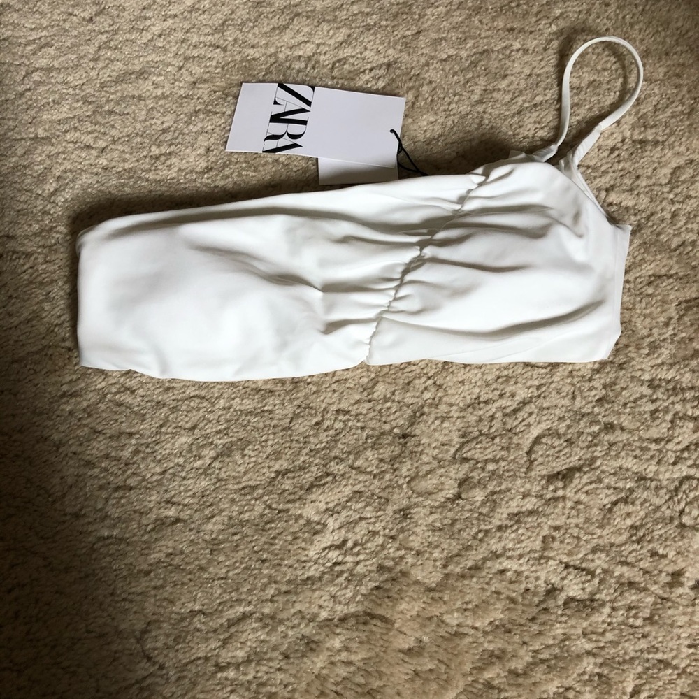 Zara Asymmetrical Bikini Top Small